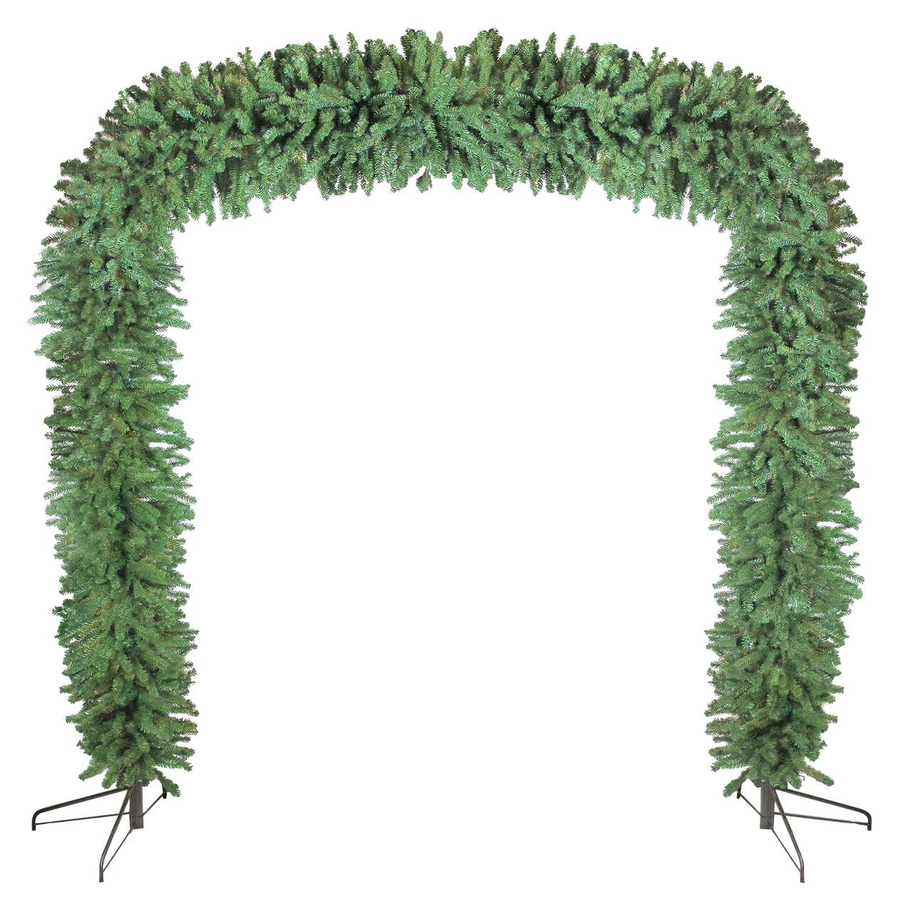 8ft. Unlit Commercial Size Green Pine Artificial Christmas Archway